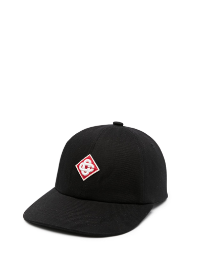 Casablanca Baseballkappe Aus Baumwolle Mit Logo In Black