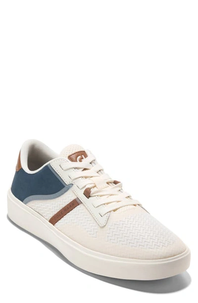 Cole Haan Grand Crosscourt Winner Sneaker In Ivory/ Navy / Tan