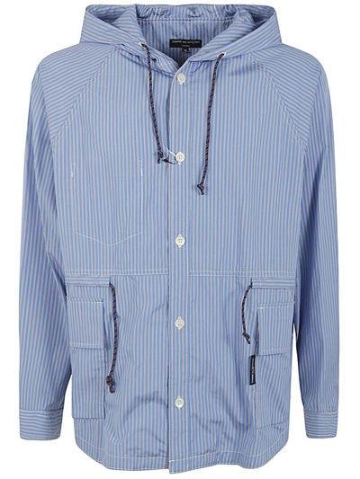 Comme Des Garçons Homme Deux Comme Des Garçons Homme Hooded Shirt Jacket Clothing In Blue