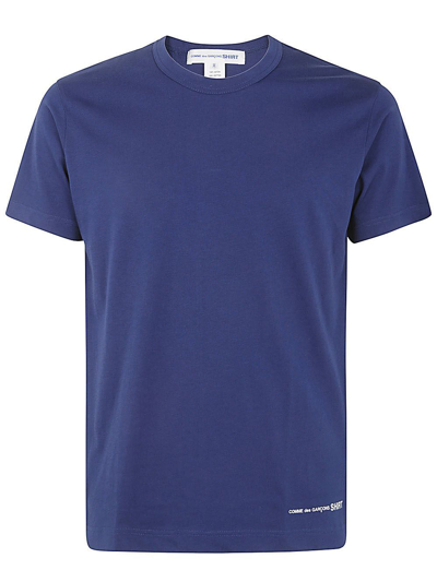 Comme Des Garçons Shirt Mens T-shirt Knit In Blue