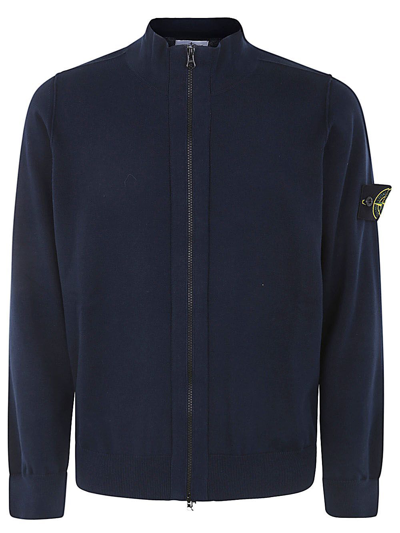 Stone Island High Neck Sweater Clothing In Blue