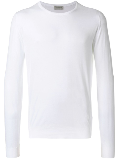 John Smedley Hatfield Pullover In White