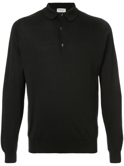 John Smedley Bradwell Long Sleeves Shirt In Black