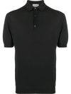 John Smedley Payton Cotton Polo Shirt In Black