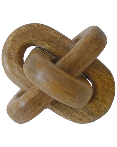 Sagebrook Home 6in Decorative Knot In Brown