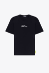 BARROW JERSEY T-SHIRT UNISEX BLACK T-SHIRT WITH FRONT ITALIC LOGO AND BACK GRAPHIC PRINT