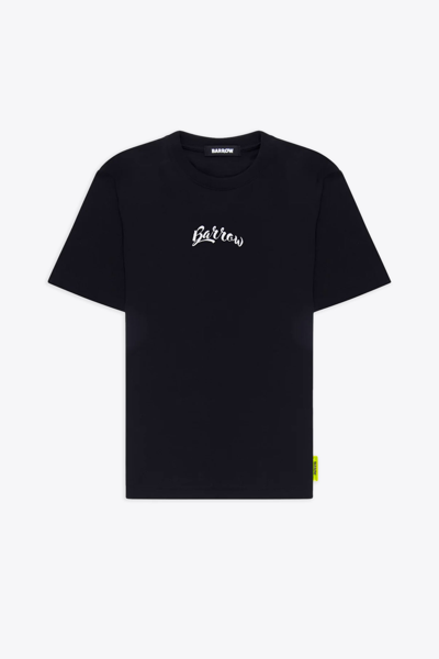 Barrow Jersey T-shirt Unisex Black T-shirt With Front Italic Logo And Back Graphic Print