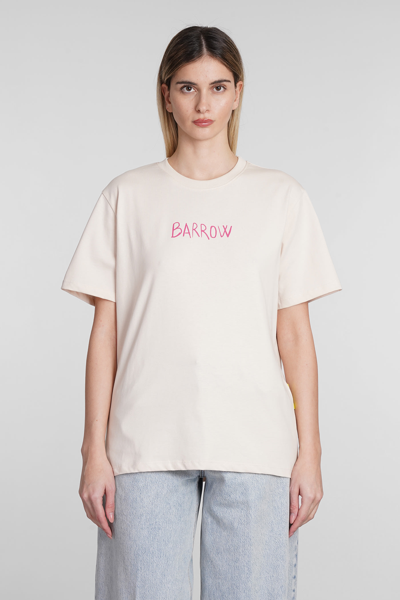 Barrow T-shirt In Beige Cotton