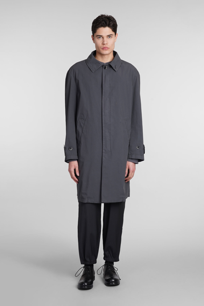 Barena Venezia Cotton Overcoat In Grey