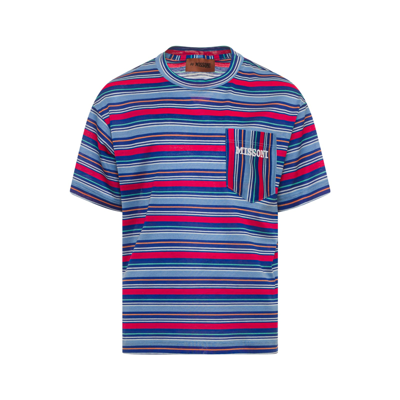 Missoni Kids' T-shirt Con Stampa In Blue