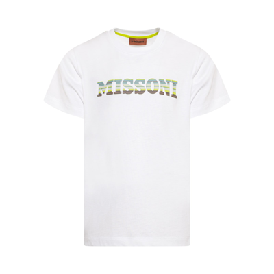 Missoni Teen Boys White Cotton T-shirt