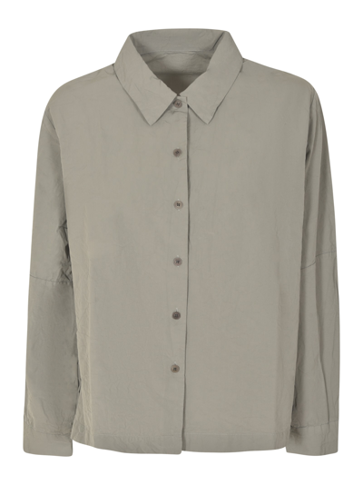 Casey Casey Regular Plain Shirt In Light Grey