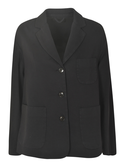 Kiltie Patched Pocket Buttoned Jacket In Black