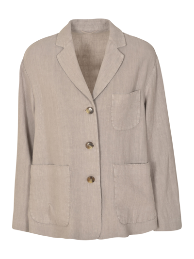 Kiltie Patched Pocket Buttoned Jacket In Sigaro