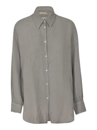 Massimo Alba Regular Plain Formal Shirt In Silver