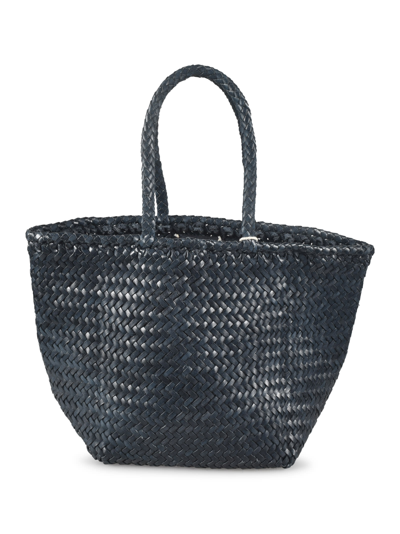 Dragon Diffusion Grace Basket Small Shopper Bag In Marine