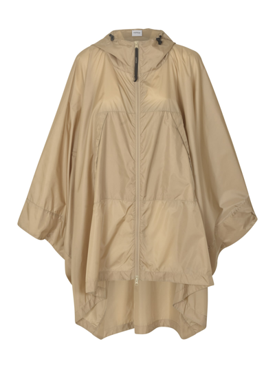 Aspesi Oversized Zip Windbreaker In Beige