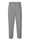 PAUL SMITH PLEAT EFFECT PLAIN CROPPED TROUSERS