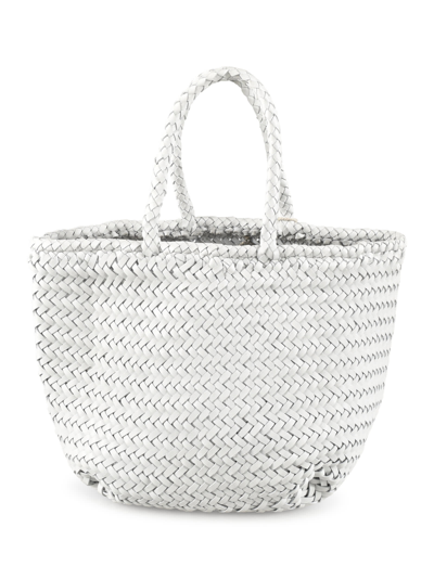 Dragon Diffusion Grace Basket Small Shopper Bag In White
