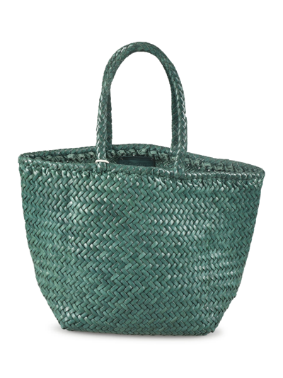 Dragon Diffusion Grace Basket Small Shopper Bag In Forest