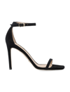 Stuart Weitzman Nudistcurve 100 Strap Sandal In Black