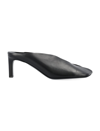 Jil Sander 70 Nappa Leather Mules In Black