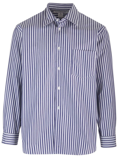 Comme Des Garçons Shirt Forever Striped Cotton-poplin Shirt In Multicolor
