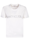 MONCLER FRONT LOGO WHITE T-SHIRT