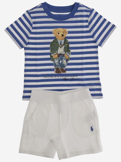 Polo Ralph Lauren Kids' Two-piece Cotton Outfit Set In Red