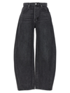 Alexander Wang High-rise Wide-leg Jeans In Gray
