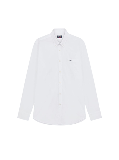 Paul&amp;shark Cotton Poplin Shirt In White