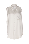 Mm6 Maison Margiela Lining Look Shirt In Grey
