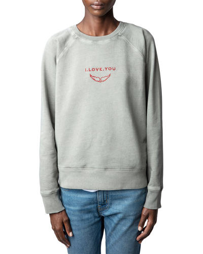 Zadig & Voltaire Upper Sweatshirt In Gray