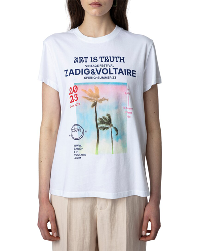 Zadig & Voltaire Zoe T-shirt In White