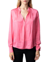 ZADIG & VOLTAIRE ZADIG & VOLTAIRE TINK SATIN SHIRT