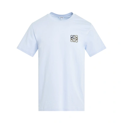 Loewe Anagram T-shirt In Soft_blue