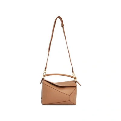 Loewe Small Puzzle Edge Bag In Brown