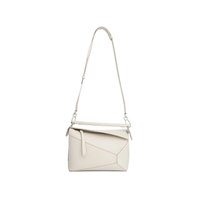 Loewe Small Puzzle Edge Bag In Neutral