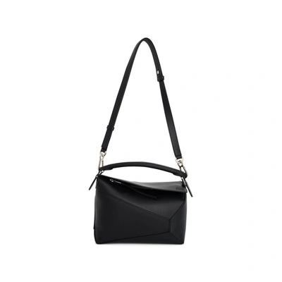 Loewe Small Puzzle Edge Bag In Black