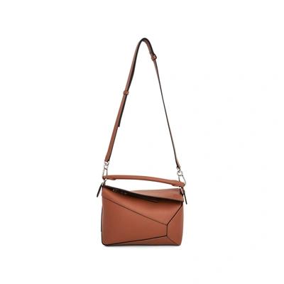Loewe Small Puzzle Edge Bag In Tan