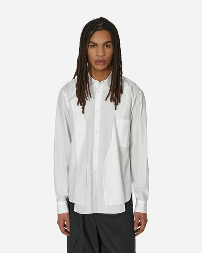 Comme Des Garçons Homme Deux Cut-out Longsleeve Shirt In White