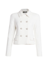 VERSACE WOMEN'S DOUBLE-BREASTED STRETCH CREPE JACKET
