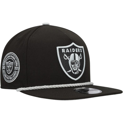 New Era Black Las Vegas Raiders Captain Snapback Hat