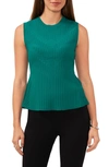 Halogen Sleeveless Peplum Sweater In Miami Green