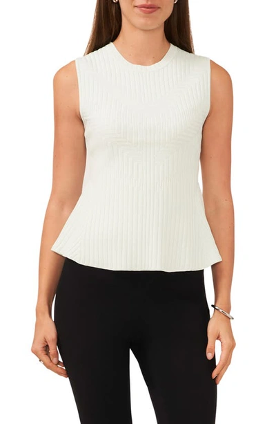 Halogen Sleeveless Peplum Sweater In Fresh Mint