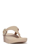 FITFLOP FITFLOP LULU CRYSTAL BUCKLE PLATFORM FLIP FLOP