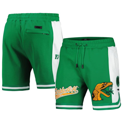 Pro Standard Men's  Green Florida A&m Rattlers Script Tail Dk 2.0 Shorts