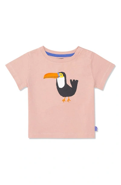 Mon Coeur Babies' Cotton Graphic T-shirt In Misty Rose