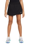 Nike Kids' Big Girls Breezy Mid-rise Skort With Brief Liner In Black,white