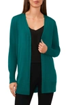 Halogen Side Slit Cardigan In Miami Green